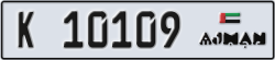 ajman - code - K - number -10109
