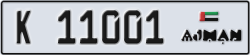 ajman - code - K - number -10922