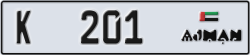 ajman - code - K - number -201