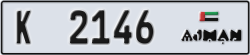 ajman - code - K - number -2146
