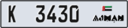 ajman - code - K - number -3430