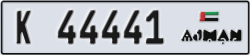 ajman - code - K - number -44441