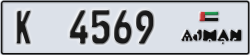 ajman - code - K - number -4569