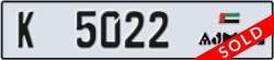 ajman - code - K - number -5022