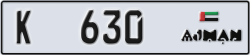 ajman - code - K - number -630