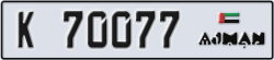 ajman - code - K - number -70077