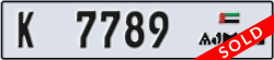 ajman - code - K - number -7789