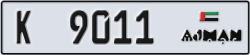 ajman - code - K - number -8932