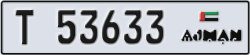 ajman - code - T - number -53554