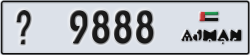 ajman - code - _ - number -9888