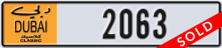 dubai classic - code - NOC - number -2063