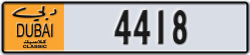 dubai classic - code - NOC - number -4418