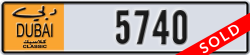 dubai classic - code - NOC - number -5740