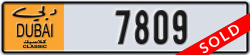 dubai classic - code - NOC - number -7809