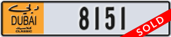 dubai classic - code - NOC - number -8072