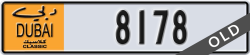dubai classic - code - NOC - number -8178