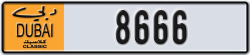 dubai classic - code - NOC - number -8666