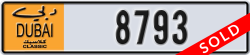 dubai classic - code - NOC - number -8793