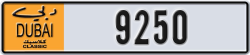 dubai classic - code - NOC - number -9250