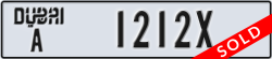 dubai - code - A - number -1212X