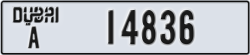 dubai - code - A - number -14836