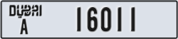 dubai - code - A - number -16011