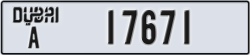 dubai - code - A - number -17671