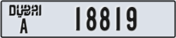 dubai - code - A - number -18819
