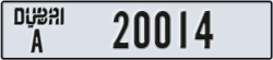 dubai - code - A - number -20014