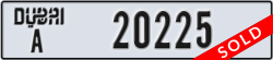 dubai - code - A - number -20225