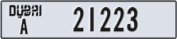 dubai - code - A - number -21223