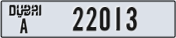 dubai - code - A - number -22013