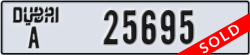 dubai - code - A - number -25695
