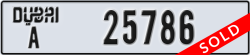 dubai - code - A - number -25786