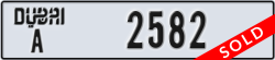 dubai - code - A - number -2582