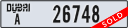 dubai - code - A - number -26748
