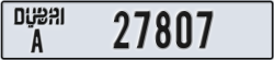 dubai - code - A - number -27807