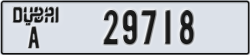 dubai - code - A - number -29718