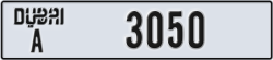 dubai - code - A - number -3050
