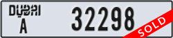 dubai - code - A - number -32298