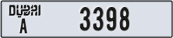 dubai - code - A - number -3398