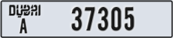 dubai - code - A - number -37305
