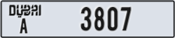 dubai - code - A - number -3807