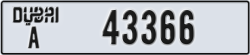 dubai - code - A - number -43287
