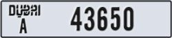 dubai - code - A - number -43571