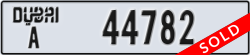 dubai - code - A - number -44782
