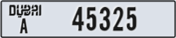 dubai - code - A - number -45325