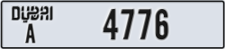 dubai - code - A - number -4776