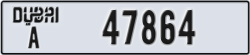 dubai - code - A - number -47864