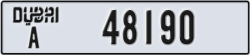 dubai - code - A - number -48190